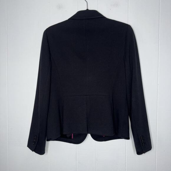 Talbots Women’s Aberdeen Blazer Black Cotton Blend Size 6 - Picture 2 of 6